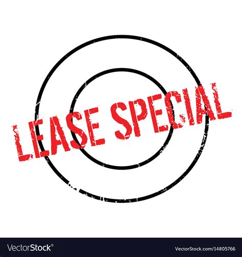 Lease Special Rubber Stamp Royalty Free Vector Image