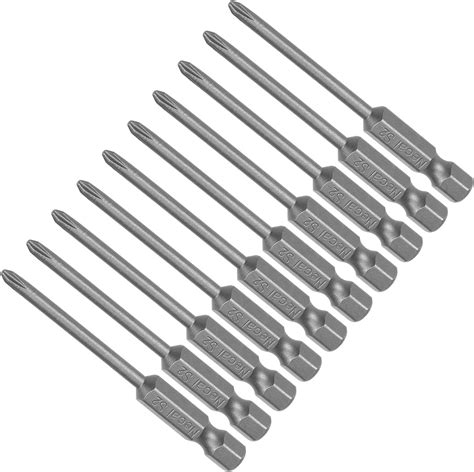 Cocud Phillips Cross Screwdriver Bits Ph0 65mm Long 14 Hex Shank S2