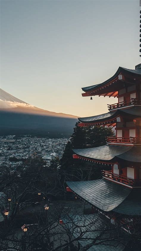 336132 Mount Fuji Japan City Landscape Scenery Phone Backgrounds