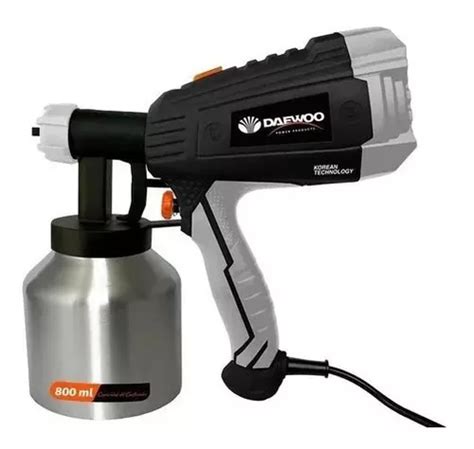 Equipo Pistola De Pintar Daewoo 500w Taza Metalica 800 Ml