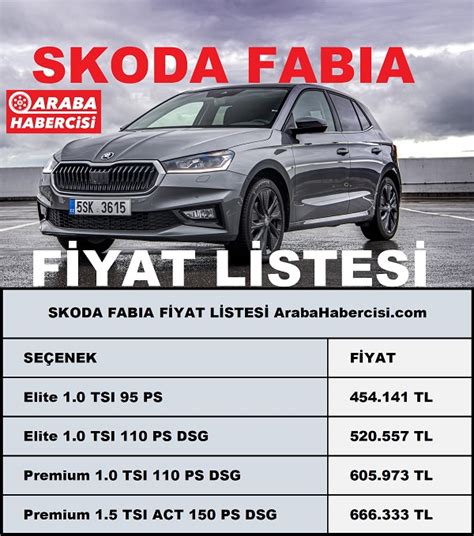 Skoda Fabia Fiyat Listesi Ocak Fabia Skoda Km Araba