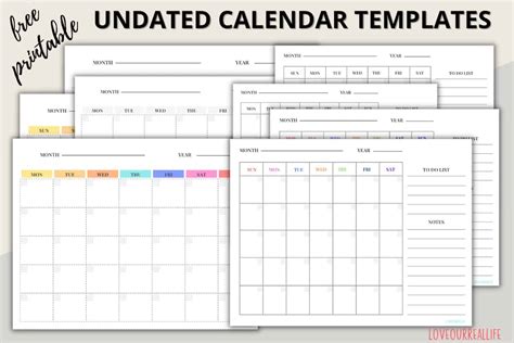 Blank Calendar Template Free Printable Blank Calendars By, 45% OFF