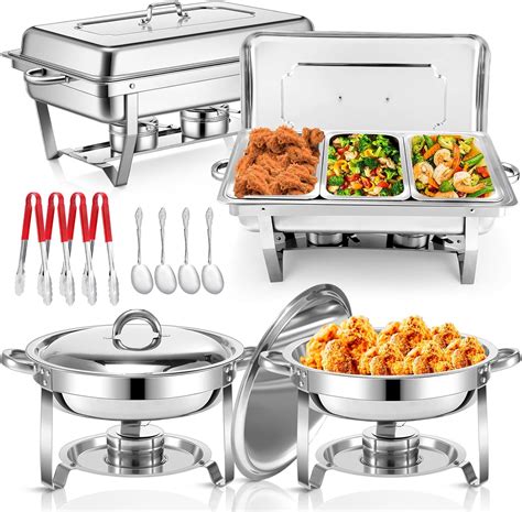 Amazon Mifoci 4 Set Chafing Dish Buffet Set 8qt Stainless Steel