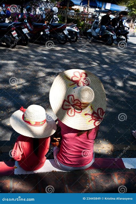 Festively Dressed Family in P Editorial Stock Image - Image of flower ...