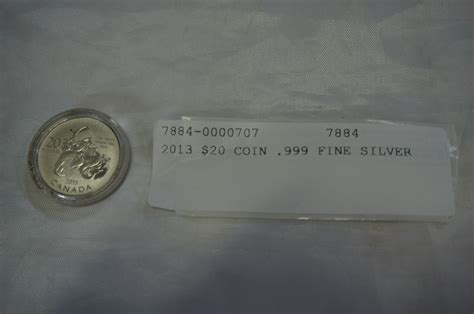 2013 $20 COIN .999 FINE SILVER - Big Valley Auction