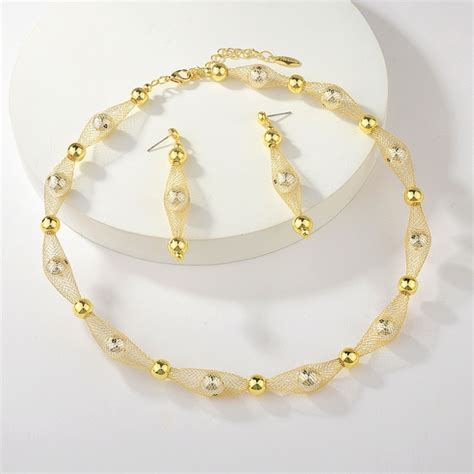 Dubai Gold Plated 2 Piece Jewelry Set With Fast Delivery