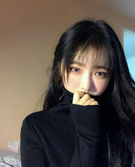 Korean Girl Icons Tumblr Ulzzang Black Hair Korean Ulzzang Girl