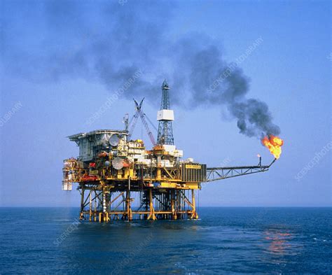 Piper Alpha Oil Platform North Sea Stock Image T Science