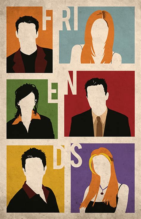 Friends poster alternative poster TV show by TheCelluloidAndroid