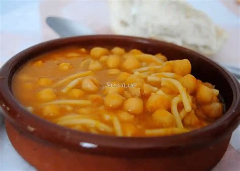 Receta Del Potaje De Garbanzos Y Calabaza Con Fideos