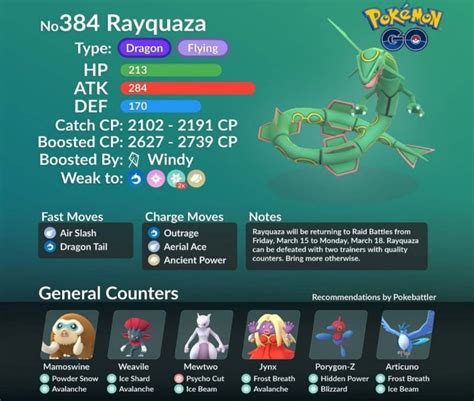 Cómo Derrotar A Rayquaza En Pokémon Go