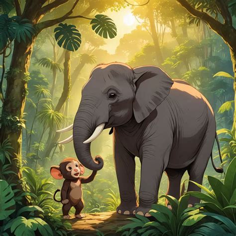 elephant   monkey storycom