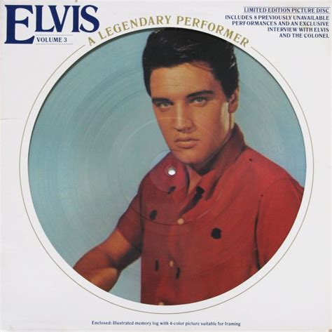 Elvis Presley A Legendary Performer Volume 3 Vinyl Lp At Discogs