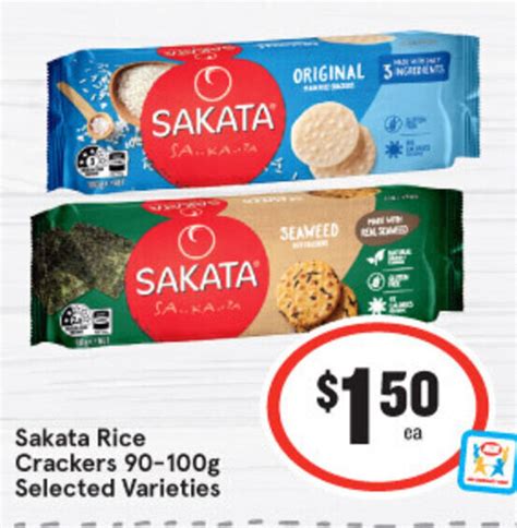 Sakata Rice Crackers 90 100g Selected Varieties Offer At IGA