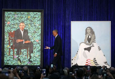 Paintings Of Barack And Michelle Obama Unveiled At Portrait Gallery