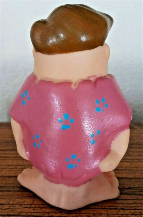 1970s Flintstones Barney Vinyl Figure Squeeze Toy Hanna Barbera Europe Romania 3780316935