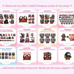 Lethal Company ANIMATED EMPLOYEE Emotes Set Discord, Twitch, Streaming ...