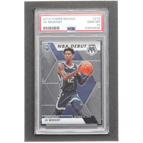 Ja Morant Panini Mosaic Rc Psa Pristine Auction