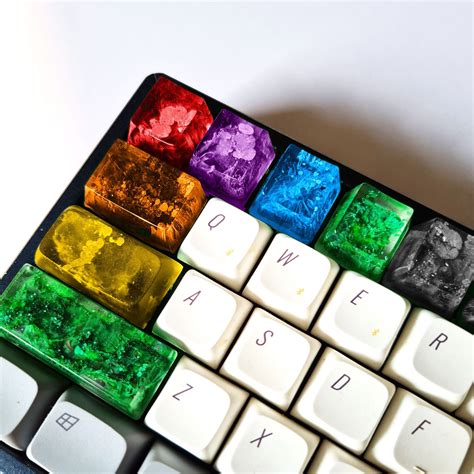 Epoxy Resin Artisan Keycap Custom Keycaps Botanical Keycaps Etsy Uk