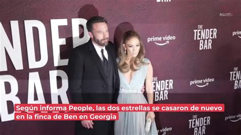 Doblemente Marido Y Mujer Jennifer Lopez Y Ben Affleck Se Casan Por