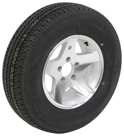 Karrier ST215/75R14 Radial Trailer Tire with 14" Aluminum Wheel - 5 on ...