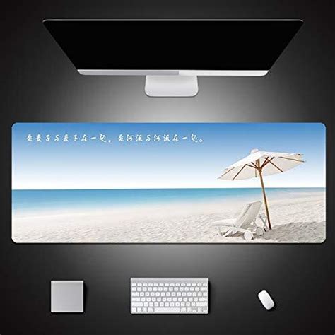 DHSBD Strand Landschap Xl Grote Muismat Gamer Computer Laptop Desk Mat