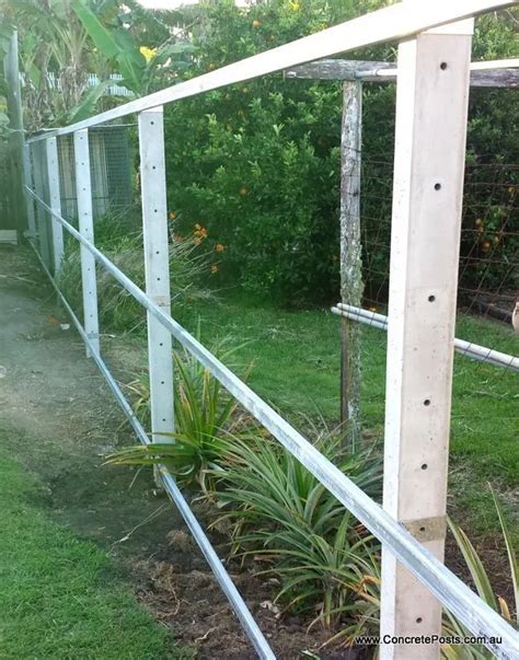 Residential and Garden Fences Using Concrete Posts