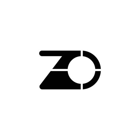 ZO OZ Z AND O Abstract Initial Monogram Letter Alphabet Logo Design