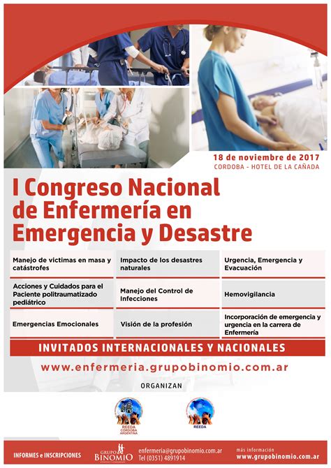 I Congreso Nacional de Enfermería en Emergencia y Desastre GRUPO BINOMIO