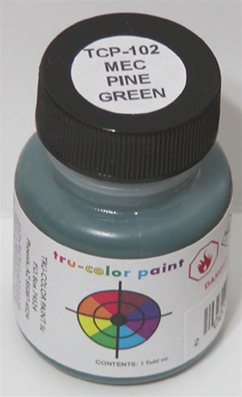 Tru-Color Paint TCP-102 MEC Pine Green 1oz Bottle – PNP Trains