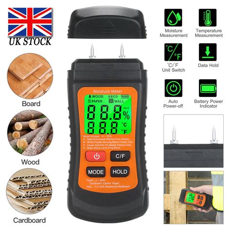 Digital Wood Moisture Detector Damp Meter Brick Screed Wallpaper