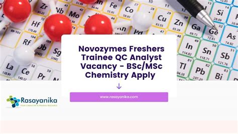 Novozymes Freshers Trainee Qc Analyst Job Bsc Msc Chemistry