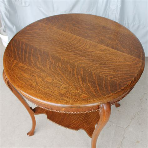 Bargain John S Antiques Round Quarter Sawn Oak Parlor Table Bargain