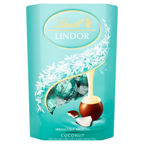 Lindt Lindor Coconut Chocolate Truffles Box 200g Centra