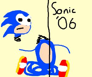 Sonic '06 has NO glitches at all! - Drawception