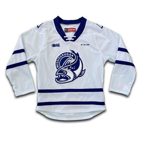 Adult White Replica Jersey Mississauga Steelheads Hockey Club