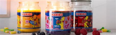 Haribo Bougie Parfum E Berry Mix Bougie En Verre Parfum De Baies