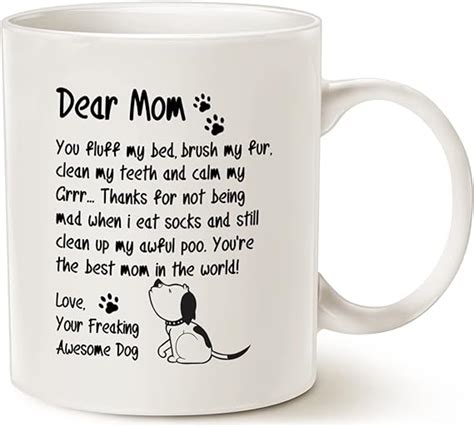 Mauag Funny Mothers Day Mom Coffee Mug Dear Mom You Fluff