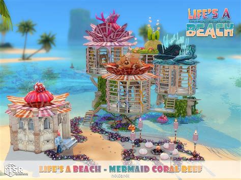 The Sims Resource Life S A Beach Mermaid Coral Reef TSR CC The Sims