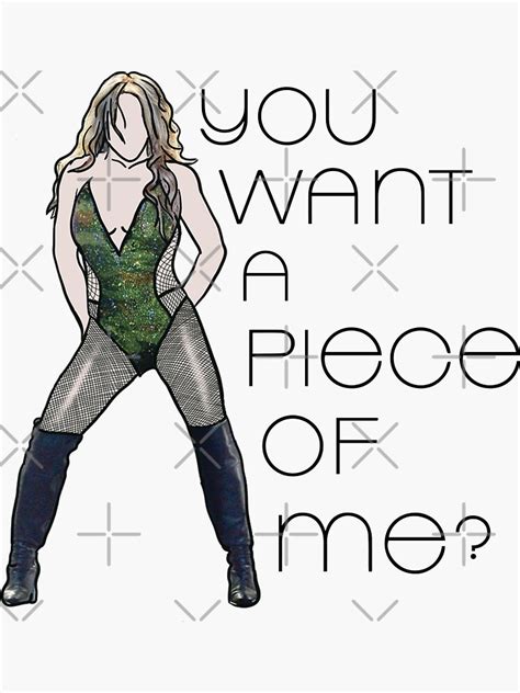 You Want A Piece Of Me Sticker For Sale By Olgavart Redbubble