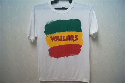 Rare Vintage Bob Marley The Wailers Concert T Shirt