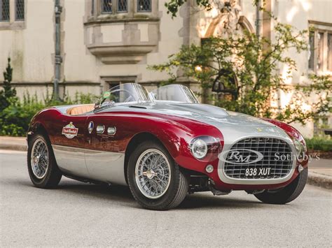 1953 Ferrari 166 MM Spider Series II By Vignale Monterey 2021 RM