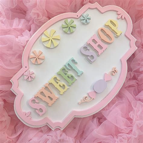 Candy Shop Sign Play Shop Sign Sweet Shop Sign Etsy