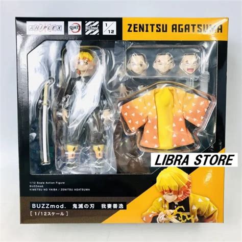 RARE DEMON SLAYER Buzzmod Zenitsu Agatsuma Figurine 1 12 Exclusivité