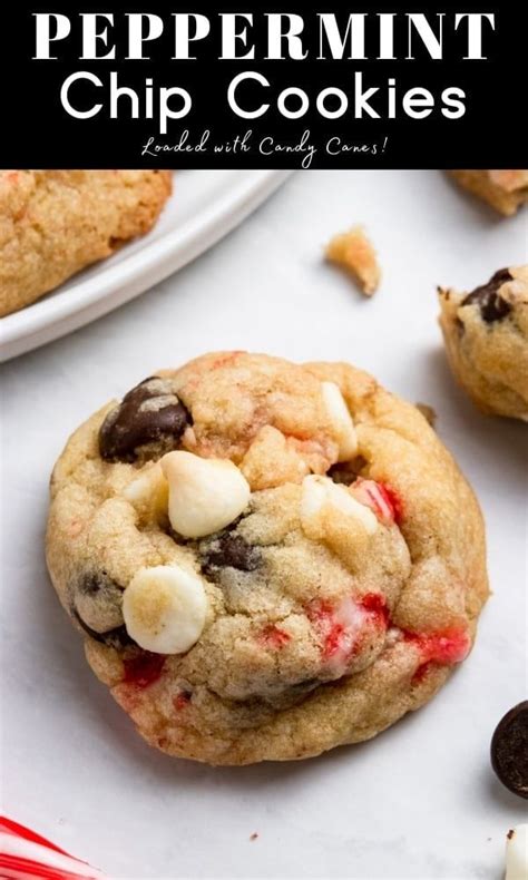 Peppermint Chocolate Chip Cookies Christmas Cookies Lemons Zest