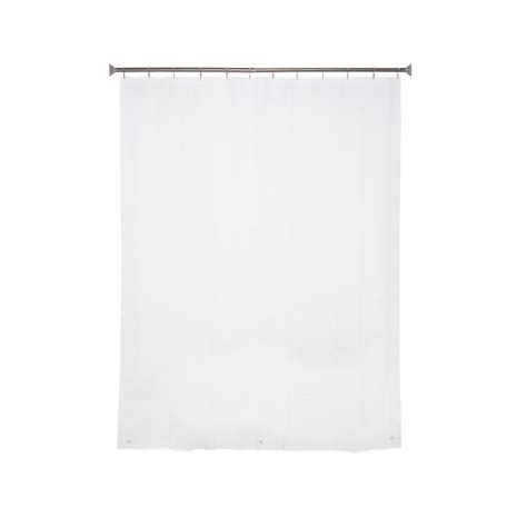 Wayfair Basics® Ingham Peva Solid Color Single Shower Curtain Beaded