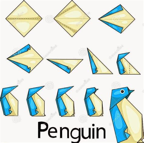 Origami Penguin Origami Templates Origami Easy