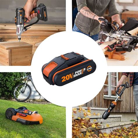 Worx WA3601 PowerShare Akku mit Ladegerät Set 20V