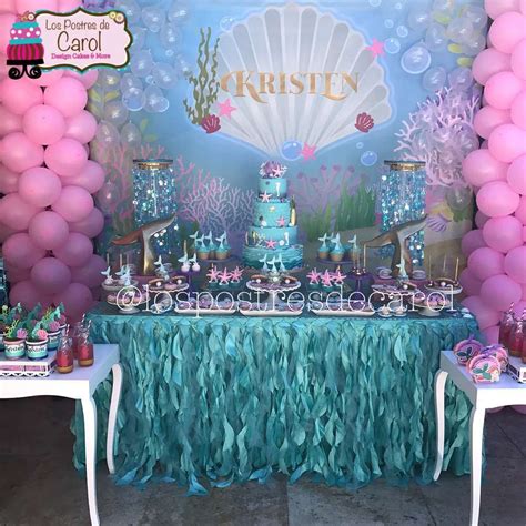 Kristen Mermaid Party CatchMyParty Decoracion fiesta cumpleaños