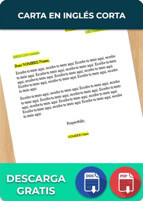 Carta en inglés para un familiar Formatos Ejemplos Cómo redactar